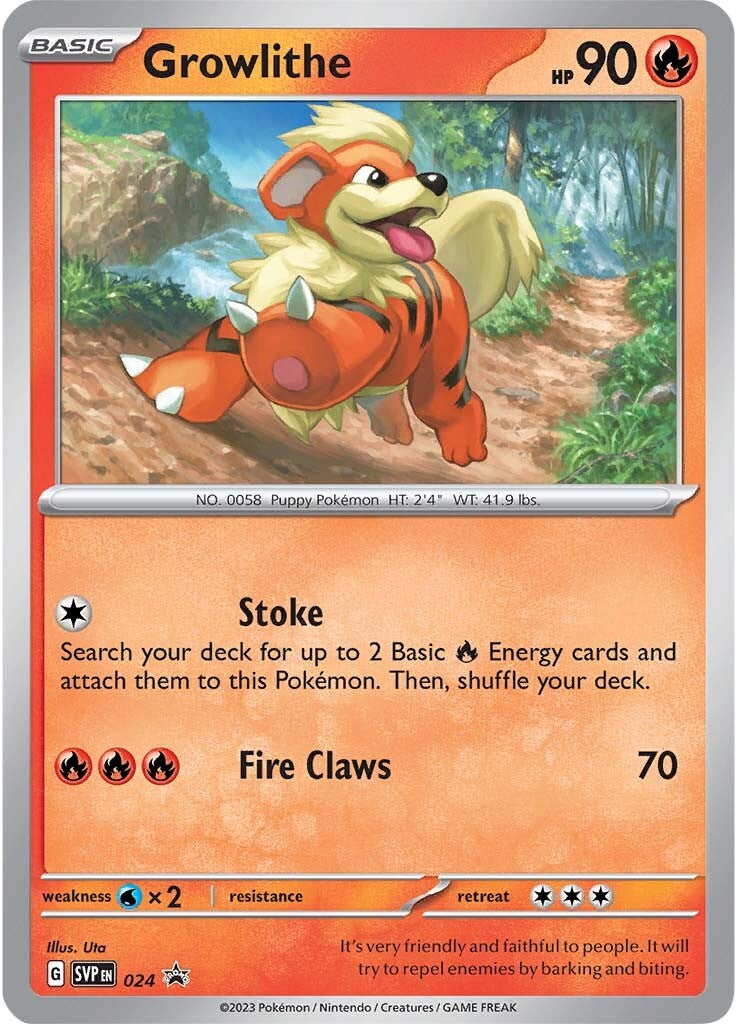 [PKM-R] Growlithe (024) [Scarlet & Violet: Black Star Promos]