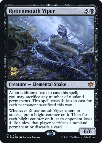 {@R} Rottenmouth Viper [Bloomburrow Prerelease Promos][PR BLB 107]