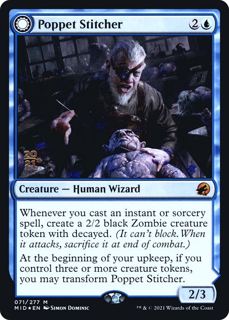 {R} Poppet Stitcher // Poppet Factory [Innistrad: Midnight Hunt Prerelease Promos][PR MID 071]