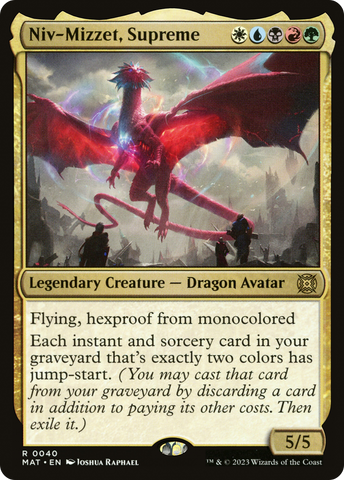 {R} Niv-Mizzet, Supreme [March of the Machine: The Aftermath][MAT 040]