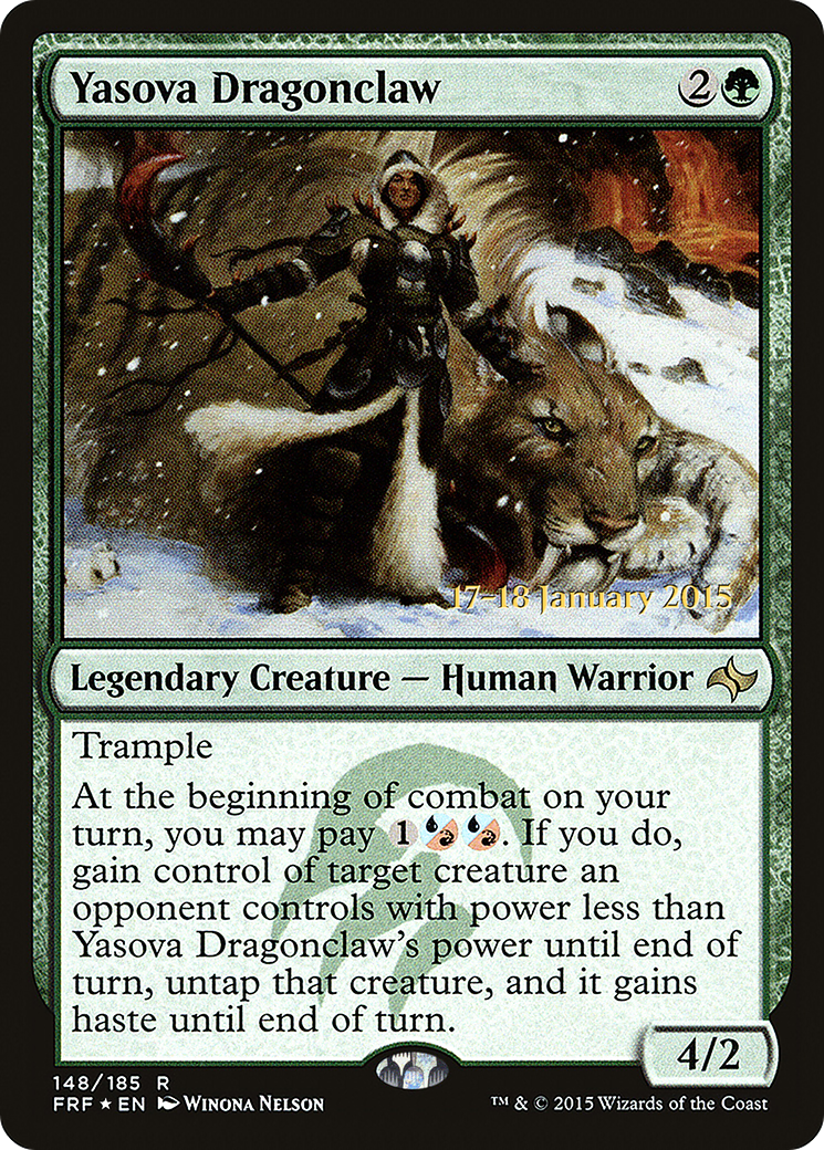 {R} Yasova Dragonclaw [Fate Reforged Prerelease Promos][PR FRF 148]