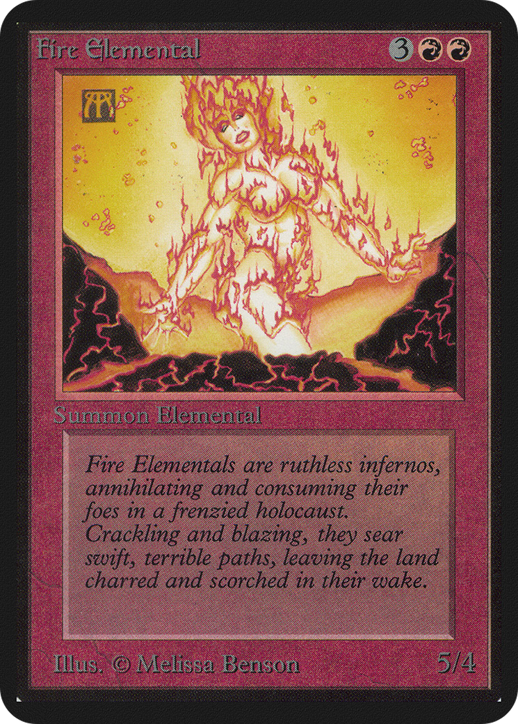 {C} Fire Elemental [Alpha Edition][LEA 148]