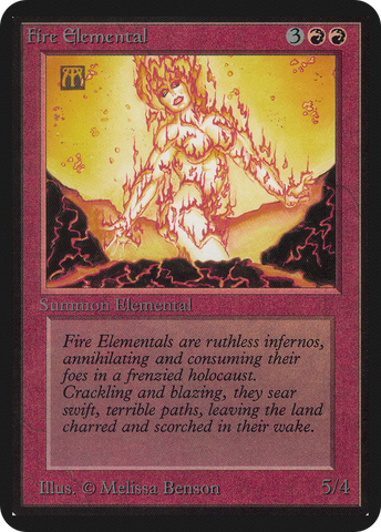 {C} Fire Elemental [Alpha Edition][LEA 148]