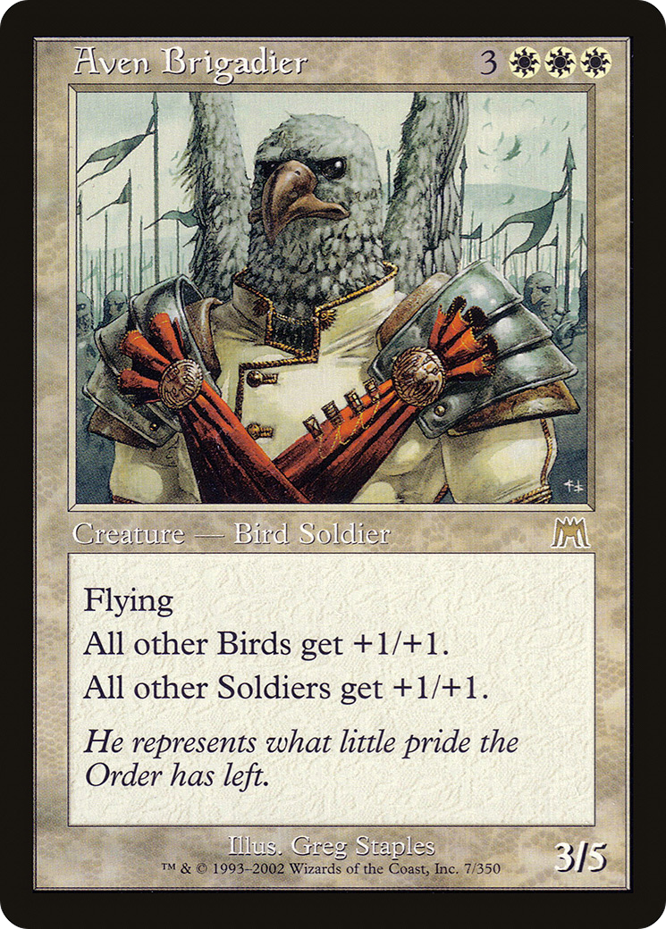 {R} Aven Brigadier [Onslaught][ONS 007]