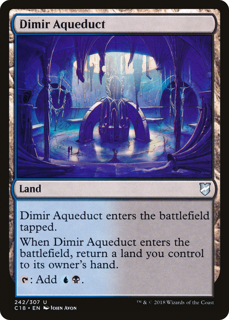 {C} Dimir Aqueduct [Commander 2018][C18 242]