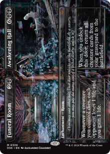 {@R} Funeral Room // Awakening Hall (Borderless) [Duskmourn: House of Horror][DSK 338]