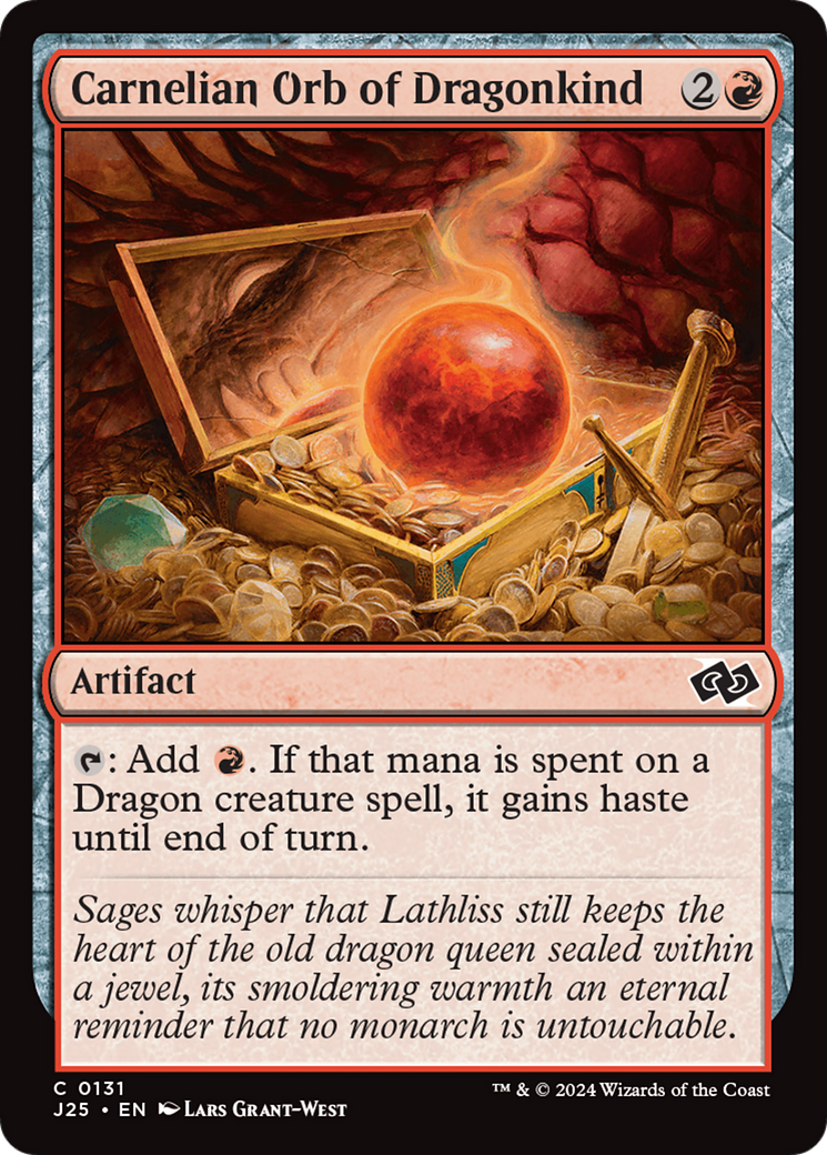 {C} Carnelian Orb of Dragonkind [Foundations Jumpstart][J25 131]