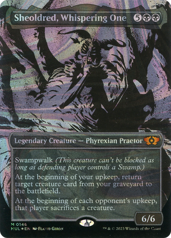 {R} Sheoldred, Whispering One (Halo Foil) [Multiverse Legends][MUL 146]