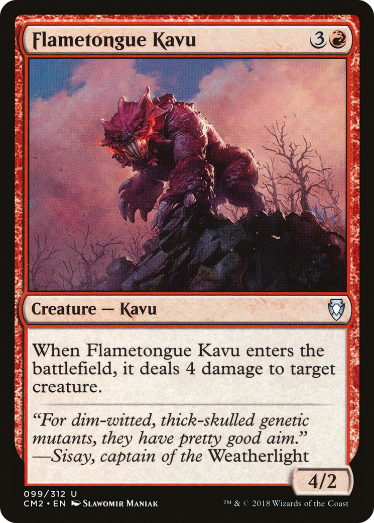 {C} Flametongue Kavu [Commander Anthology Volume II][CM2 099]