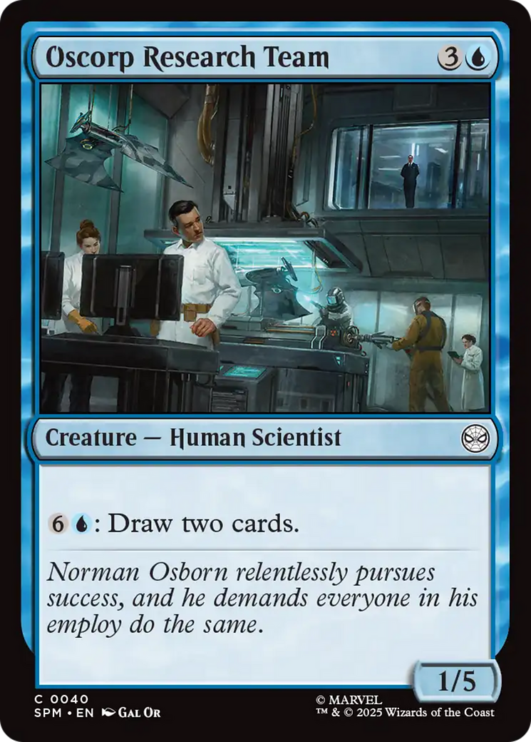 {@@ SPE C} Oscorp Research Team [Marvel's Spider-Man] [SPM 040]