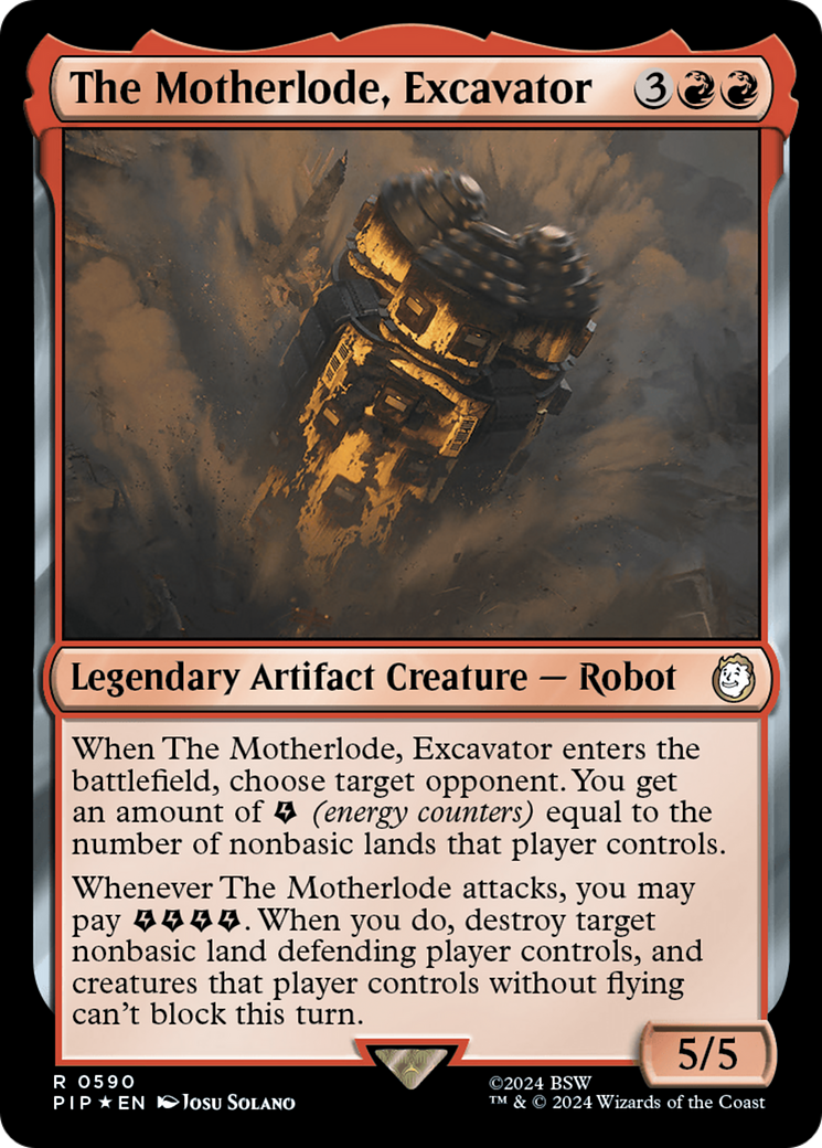 {R} The Motherlode, Excavator (Surge Foil) [Fallout][PIP 590]