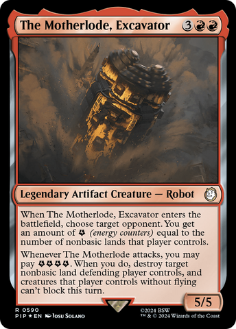 {R} The Motherlode, Excavator (Surge Foil) [Fallout][PIP 590]