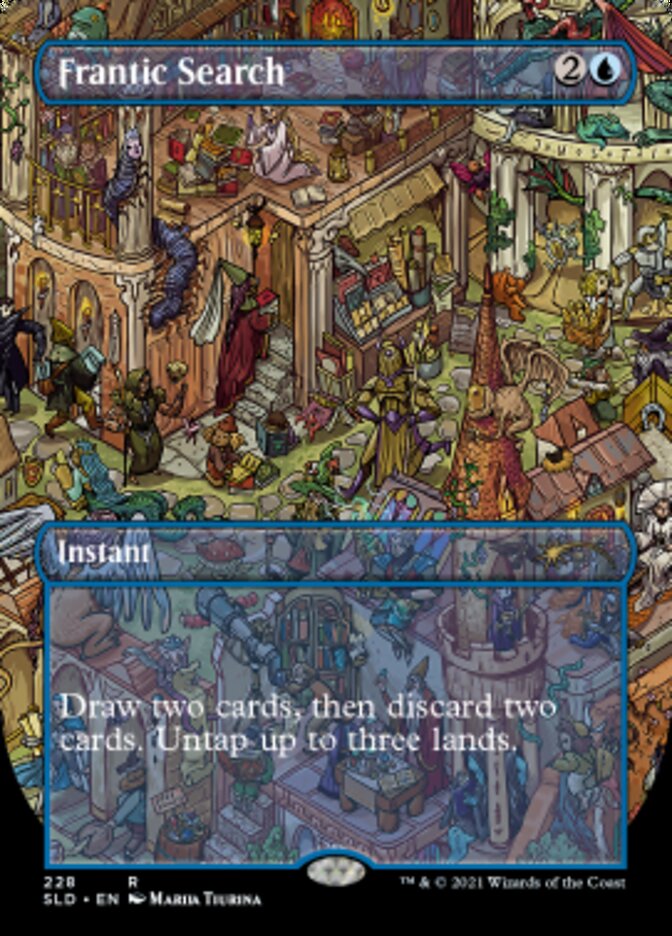 {R} Frantic Search (Borderless) [Secret Lair Drop Series][SLD 228]