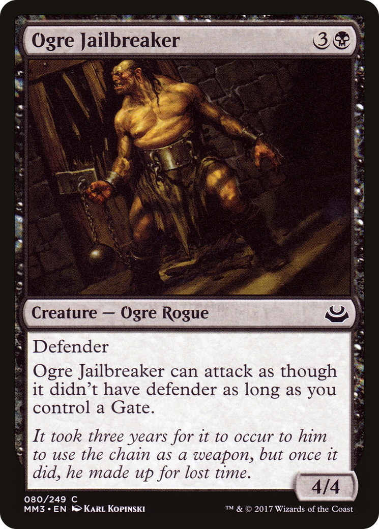 {C} Ogre Jailbreaker [Modern Masters 2017][MM3 080]