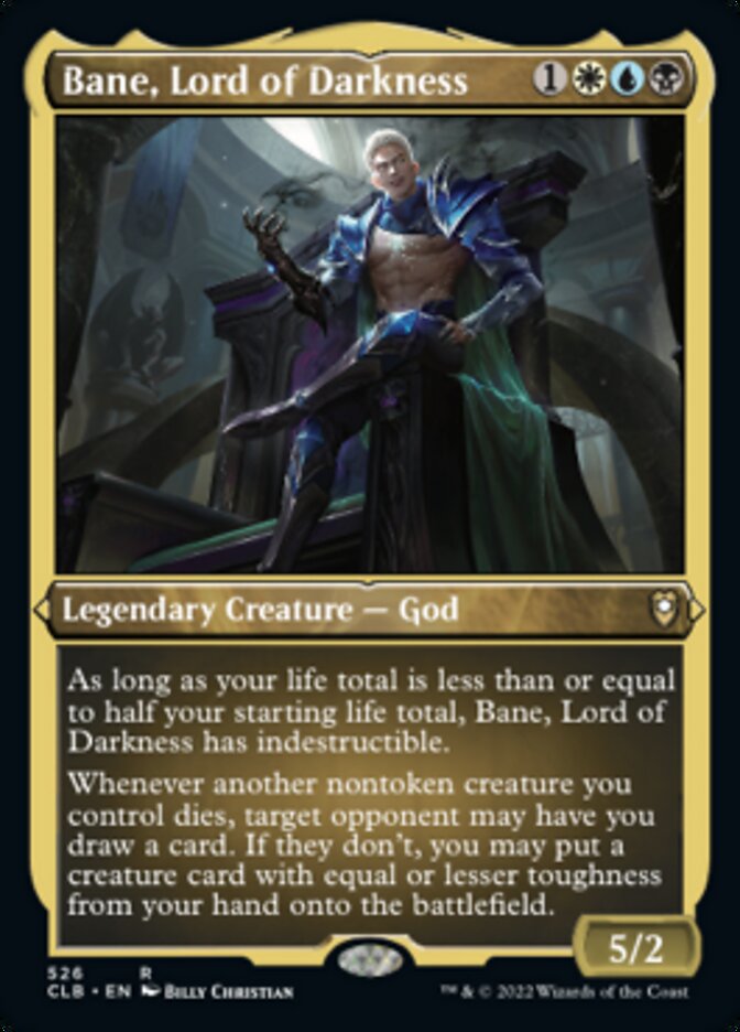 {R} Bane, Lord of Darkness (Foil Etched) [Commander Legends: Battle for Baldur's Gate][CLB 526]