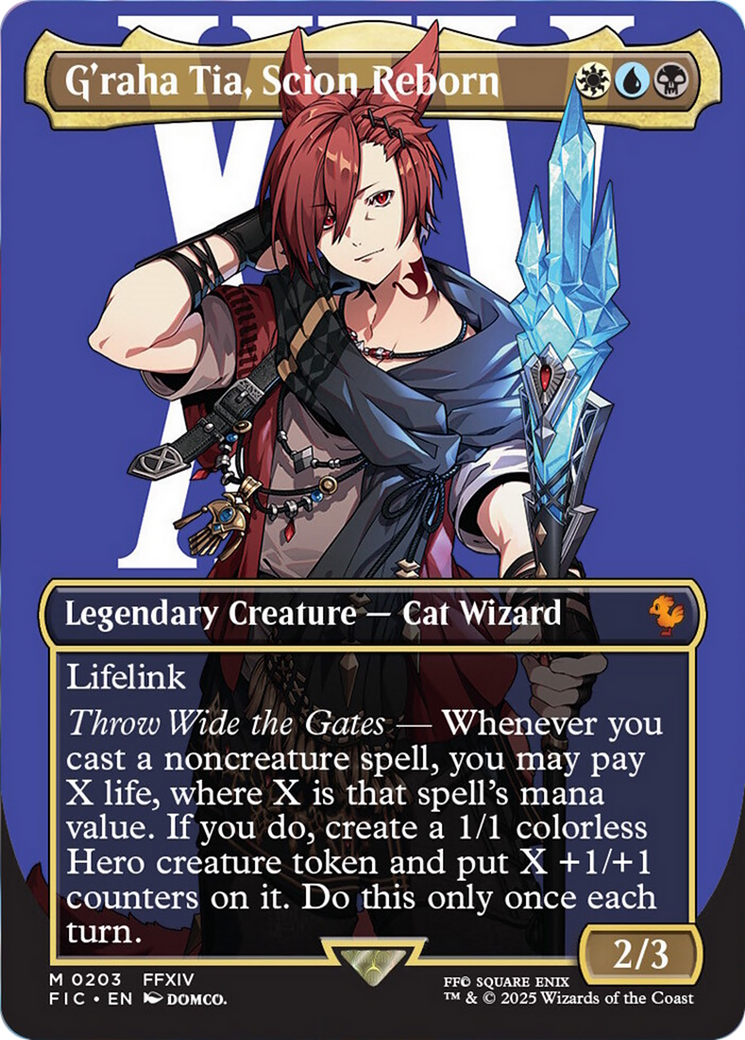 {R} G'raha Tia, Scion Reborn (Borderless) [FINAL FANTASY Commander][FIC 203]