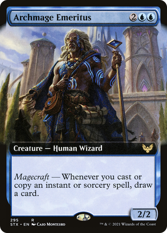 {R} Archmage Emeritus (Extended Art) [Strixhaven: School of Mages][STX 295]