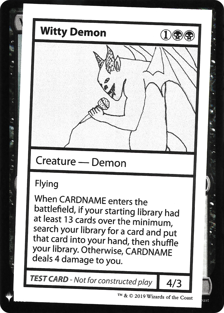 {R} Witty Demon [Mystery Booster Playtest Cards][CON CMB1 050]