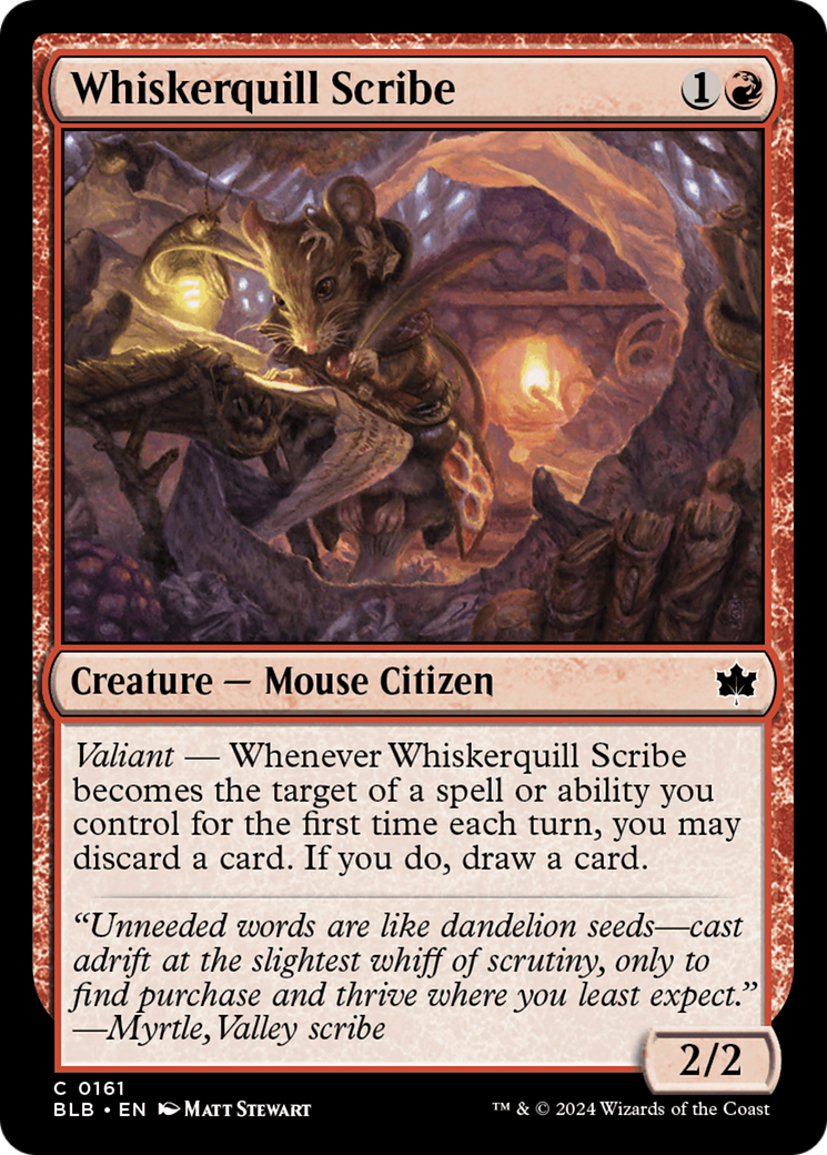 {@C} Whiskerquill Scribe [Bloomburrow][BLB 161]