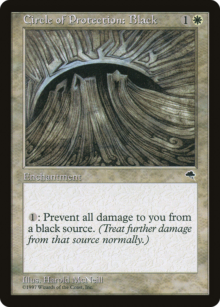 {C} Circle of Protection: Black [Tempest][TMP 008]