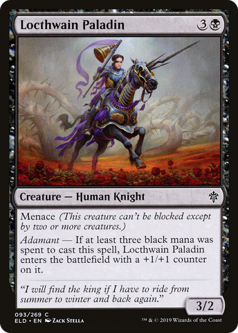 {C} Locthwain Paladin [Throne of Eldraine][ELD 093]