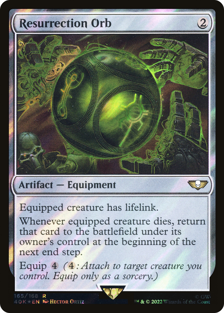 {R} Resurrection Orb (Surge Foil) [Universes Beyond: Warhammer 40,000][SF 40K 165]