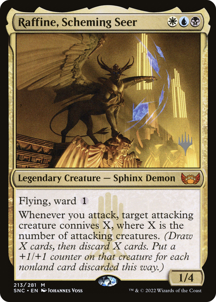 {R} Raffine, Scheming Seer (Promo Pack) [Streets of New Capenna Promos][PP SNC 213]