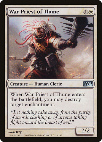 {C} War Priest of Thune [Magic 2011][M11 038]