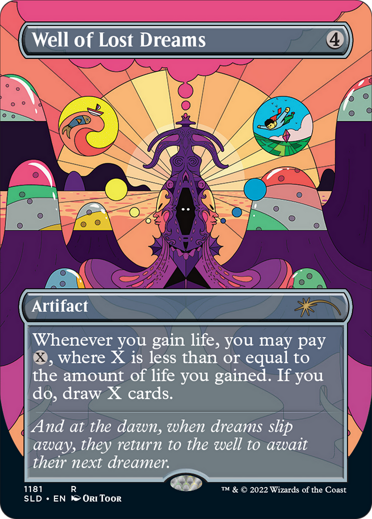 {R} Well of Lost Dreams (1181) (Borderless) [Secret Lair Drop Series][SLD 1181]