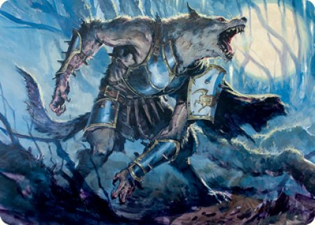 {A} Moonrage Brute Art Card [Innistrad: Midnight Hunt Art Series][AMID 014]