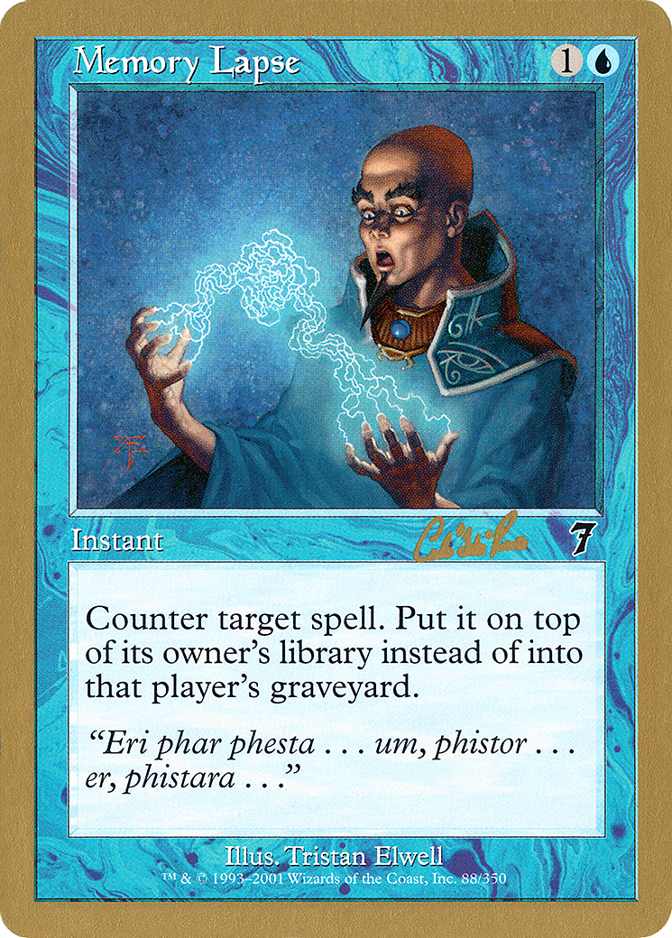 {C} Memory Lapse (Carlos Romao) [World Championship Decks 2002][GB WC02 CR88]