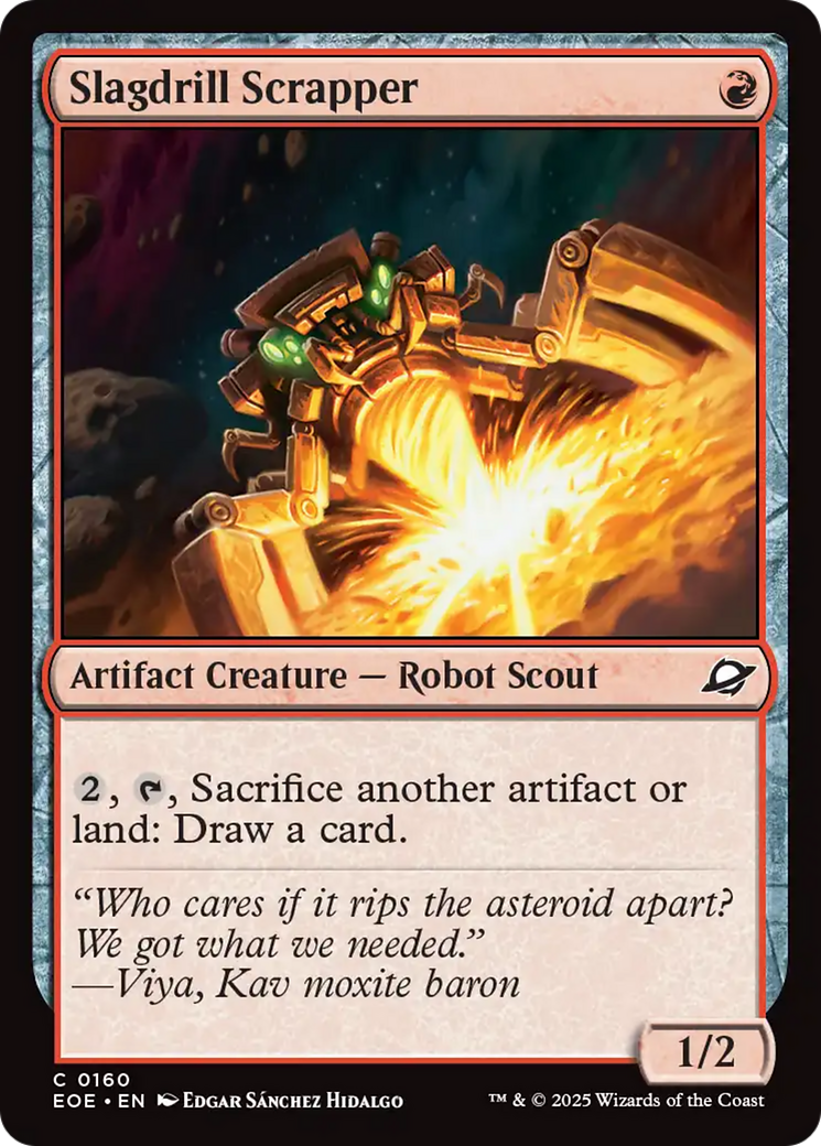 {@@ EOE C} Slagdrill Scrapper [Edge of Eternities][EOE 160]
