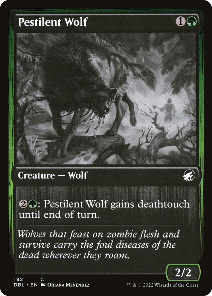 {C} Pestilent Wolf [Innistrad: Double Feature][DBL 192]