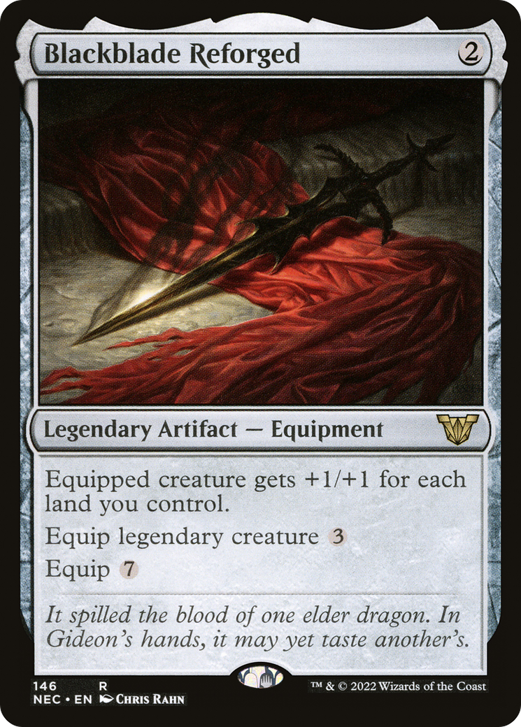 {R} Blackblade Reforged [Kamigawa: Neon Dynasty Commander][NEC 146]