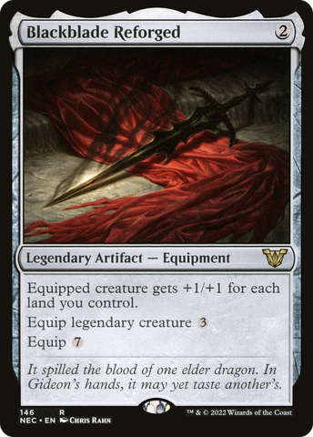 {R} Blackblade Reforged [Kamigawa: Neon Dynasty Commander][NEC 146]