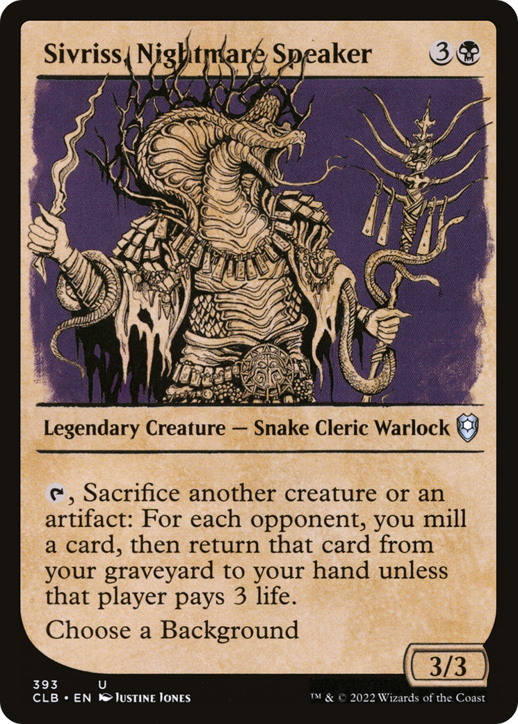 {C} Sivriss, Nightmare Speaker (Showcase) [Commander Legends: Battle for Baldur's Gate][CLB 393]