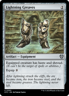 {C} Lightning Greaves [Outlaws of Thunder Junction Commander][OTC 260]