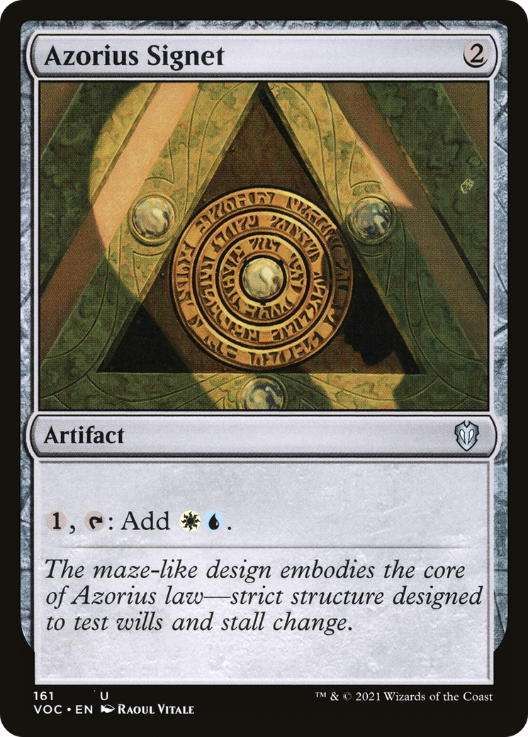 {C} Azorius Signet [Innistrad: Crimson Vow Commander][VOC 161]