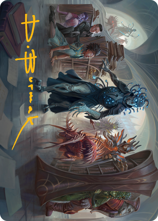 {A} Invasion of Arcavios Art Card (Gold-Stamped Signature) [March of the Machine Art Series][GS AMOM 011]