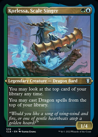 {C} Korlessa, Scale Singer (Foil Etched) [Commander Legends: Battle for Baldur's Gate][CLB 538]