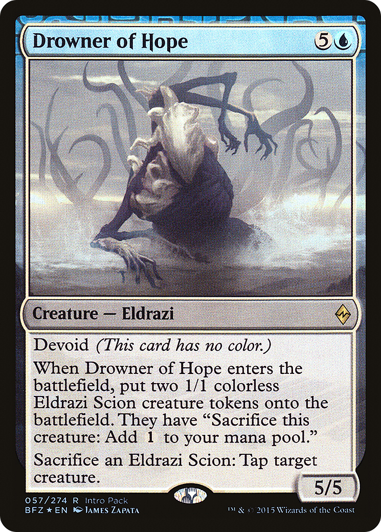 {R} Drowner of Hope (Intro Pack) [Battle for Zendikar Promos][PA BFZ 057]