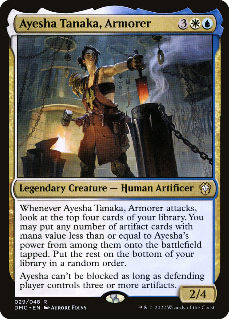 {R} Ayesha Tanaka, Armorer [Dominaria United Commander][DMC 029]