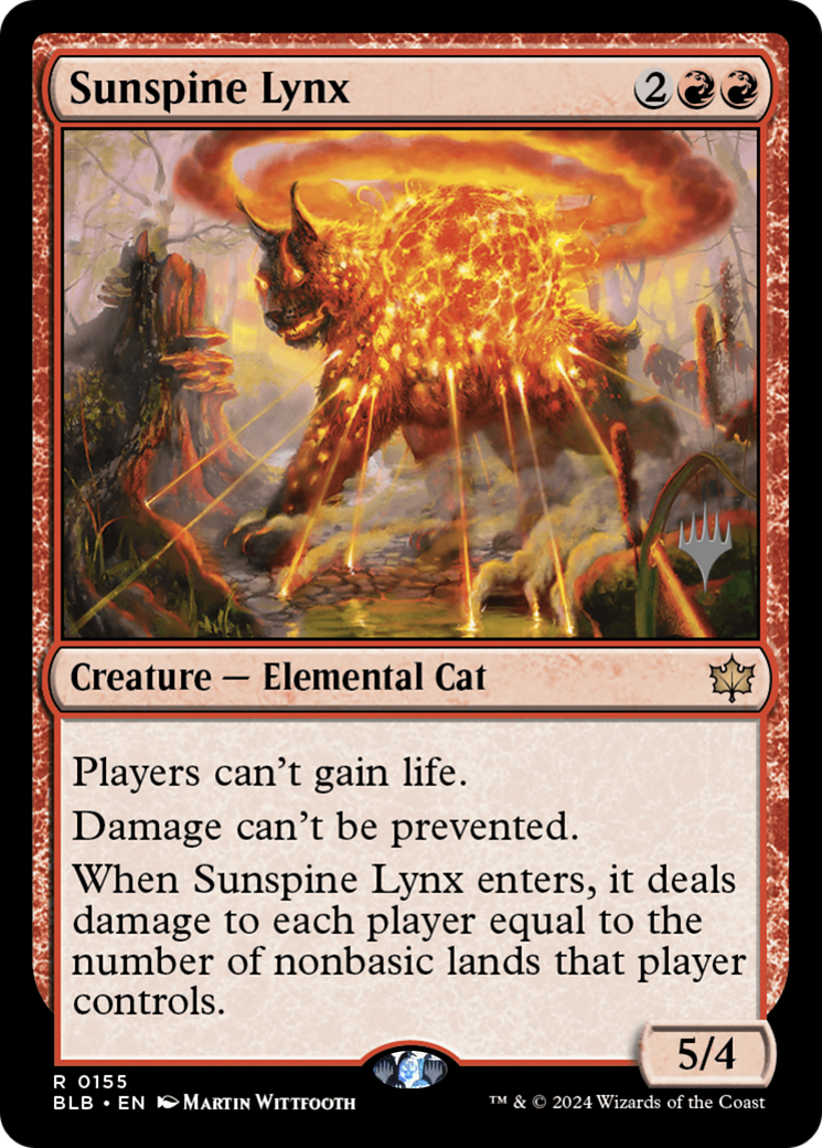{@R} Sunspine Lynx (Promo Pack) [Bloomburrow Promos][PP BLB 155]