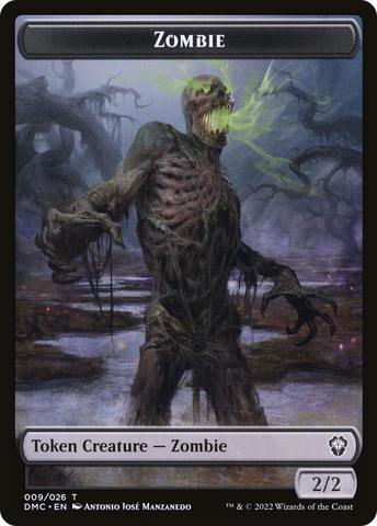 {T} Zombie Token [Dominaria United Commander Tokens][TDMC 009]