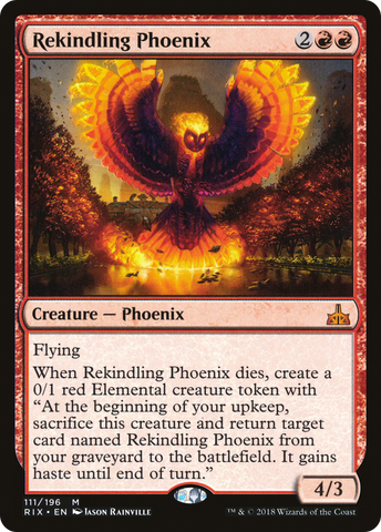 {R} Rekindling Phoenix [Rivals of Ixalan][RIX 111]
