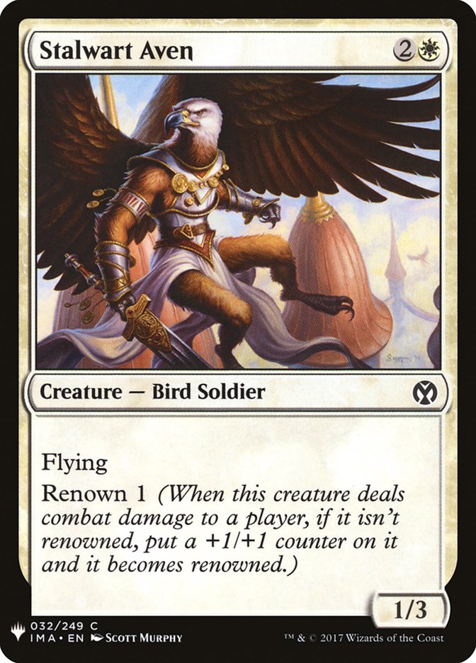 {C} Stalwart Aven [Mystery Booster][MB1 IMA 032]