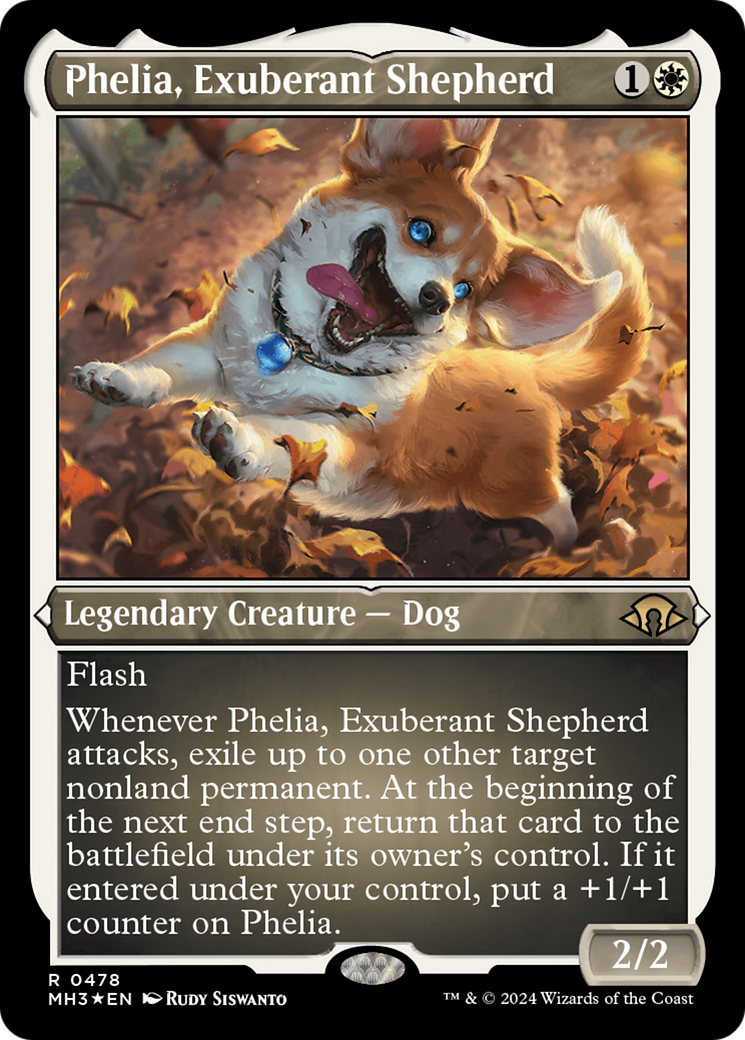 {R} Phelia, Exuberant Shepherd (Foil Etched) [Modern Horizons 3][MH3 478]