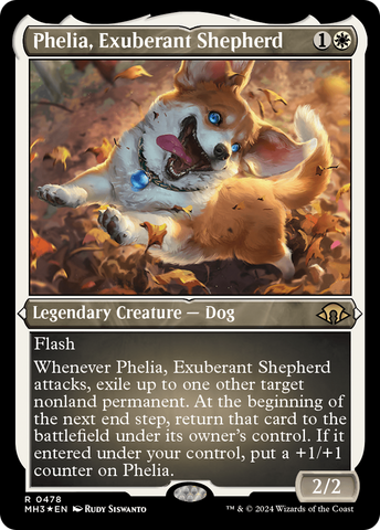 {R} Phelia, Exuberant Shepherd (Foil Etched) [Modern Horizons 3][MH3 478]