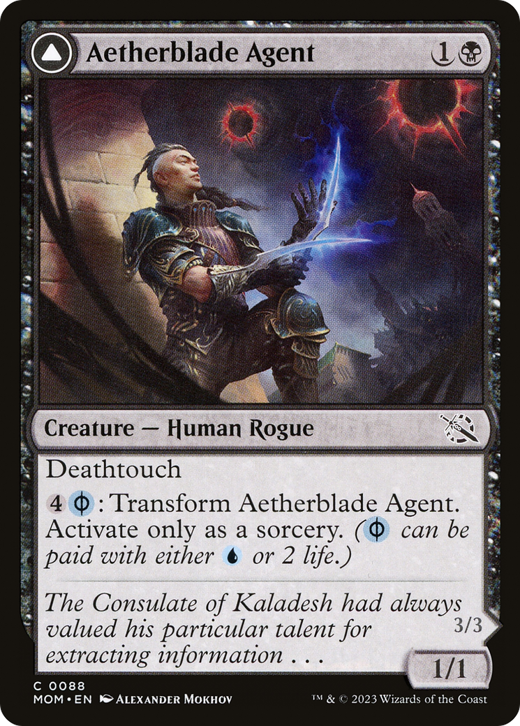 {C} Aetherblade Agent // Gitaxian Mindstinger [March of the Machine][MOM 088]