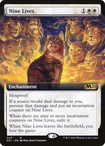 {R} Nine Lives (Extended Art) [Core Set 2021][M21 344]